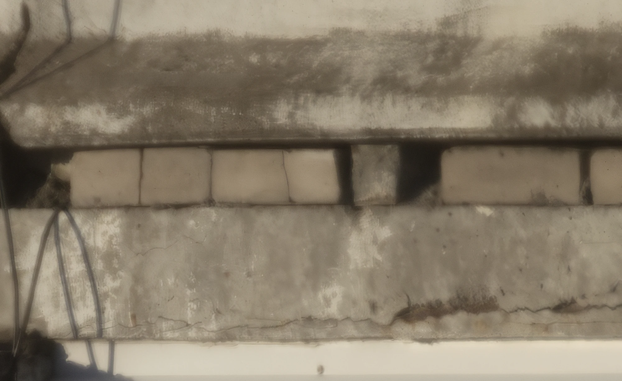 Detailed brick facade photographed from 450 metres